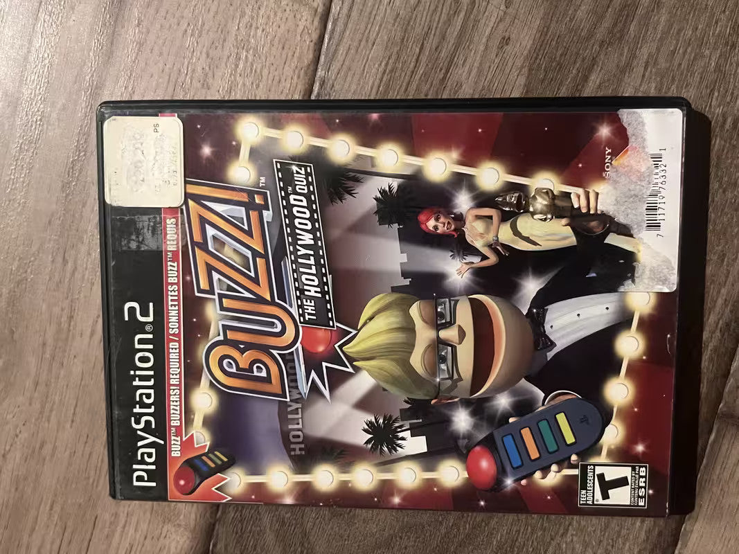Buzz!: The Hollywood Quiz (Sony Playstation 2 PS2, 2008) CIB COMPLETE