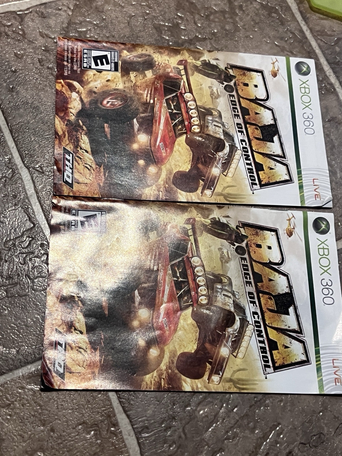 Baja: Edge of Control (Microsoft Xbox 360, 2008) MANUALS ONLY
