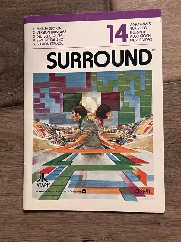 Surround (Atari 2600, 1978) INTERNATIONAL MANUAL ONLY