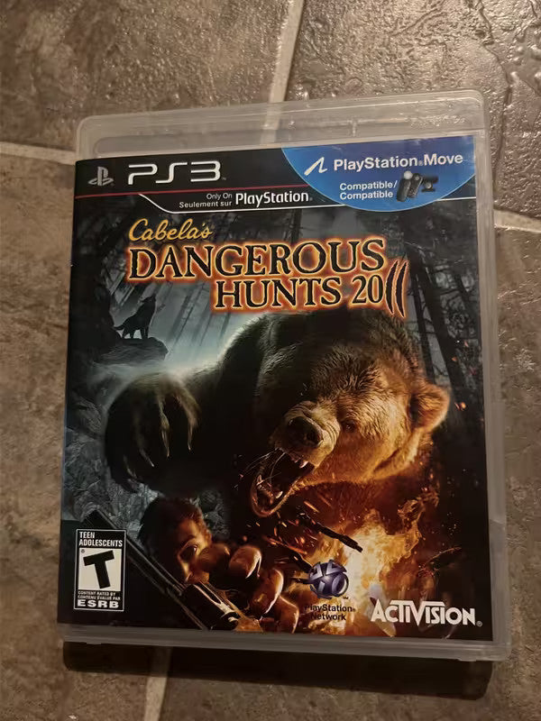 Cabela's Dangerous Hunts 2011 (Sony Playstation 3 PS3, 2010) NO MANUAL