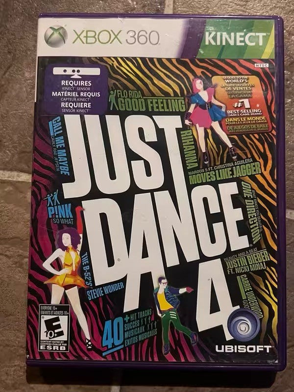 Just Dance 4 (Microsoft Xbox 360, 2012) CIB COMPLETE