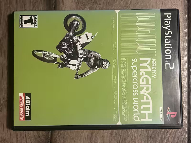 Jeremy McGrath Supercross World (Sony Playstation 2, 2001) NO MANUAL